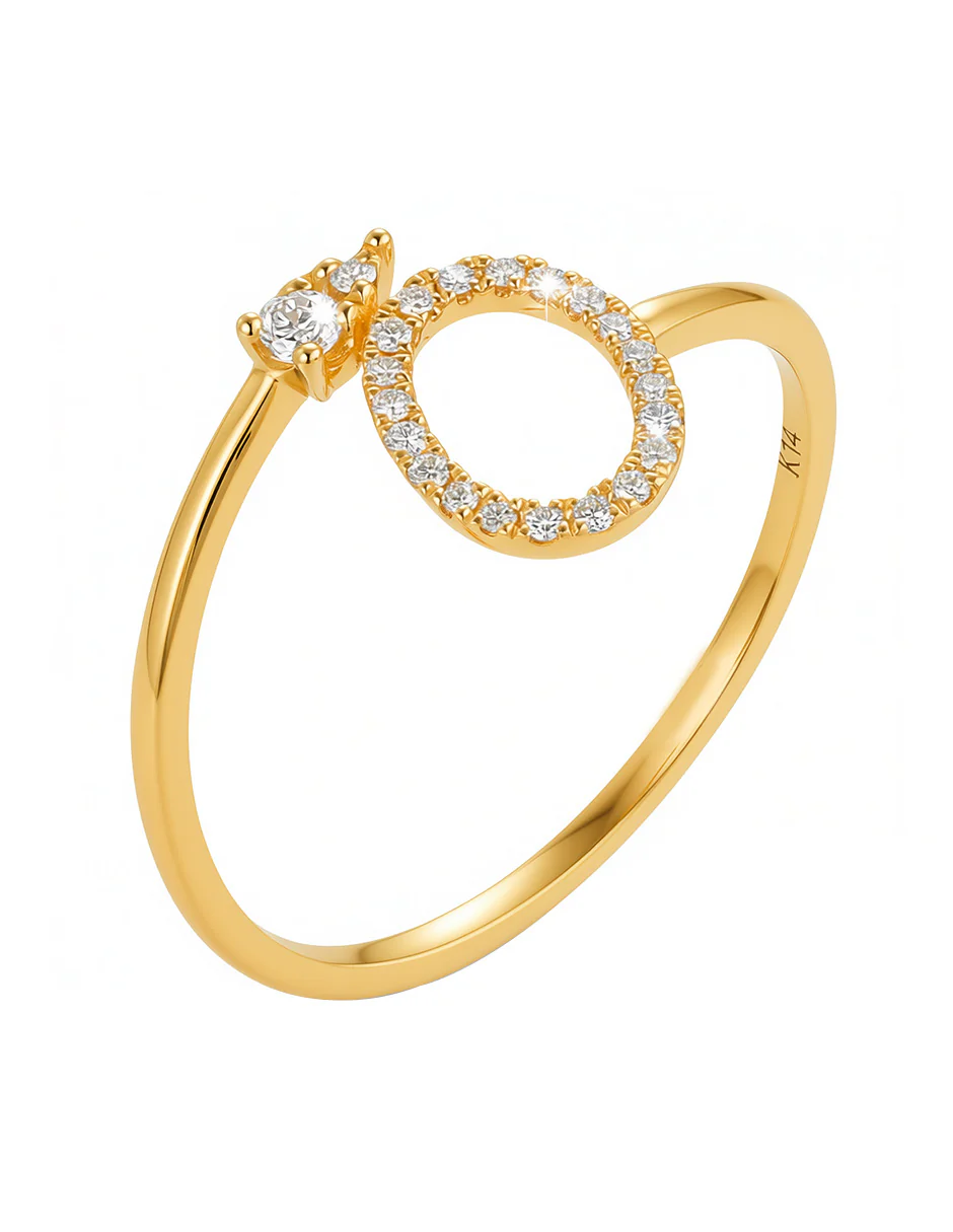 Anillo de Moda con Piedras Laterales - Image 4