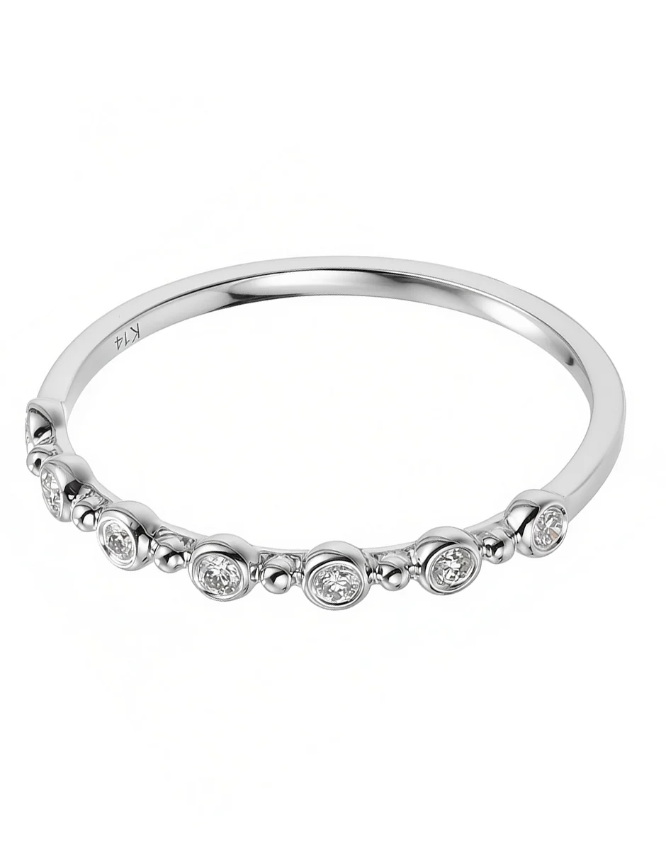 Anillo de Moda con Piedras Laterales - Image 2