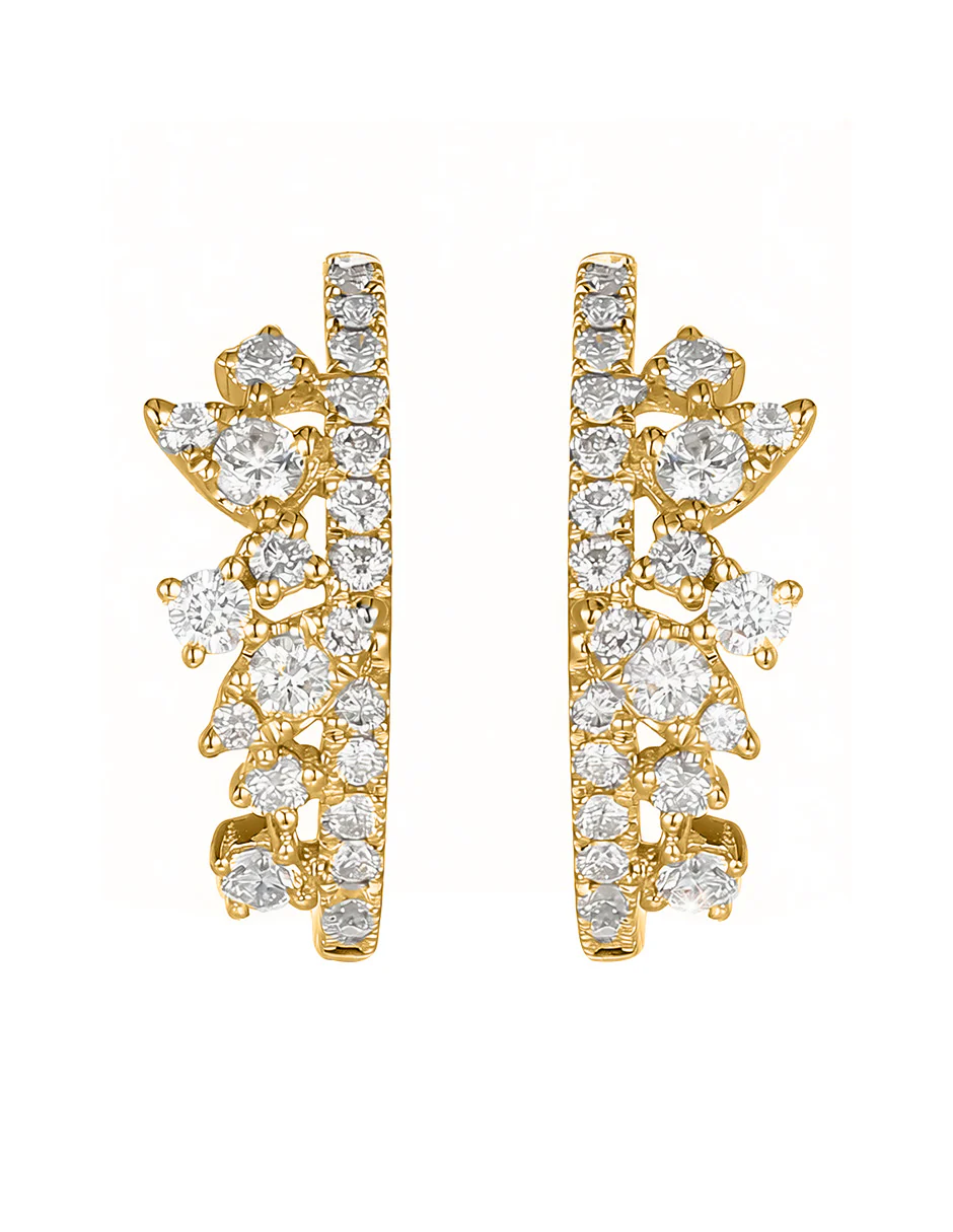 Aretes con Piedras Laterales - Image 3
