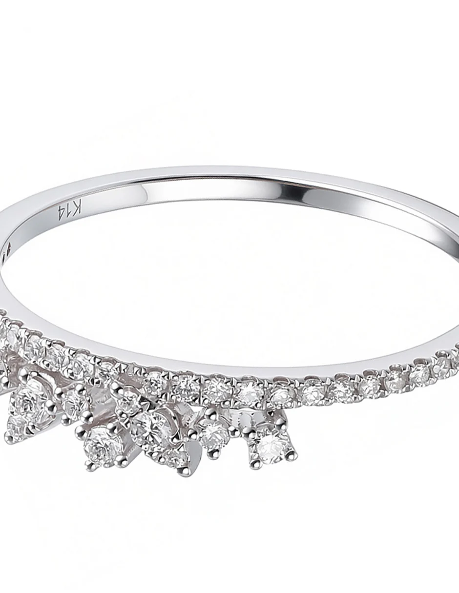 Anillo de Moda con Piedras Laterales - Image 3