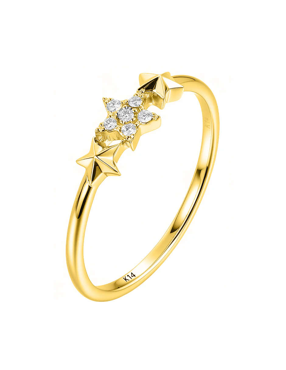 Anillo de Moda con Piedras Laterales - Image 4