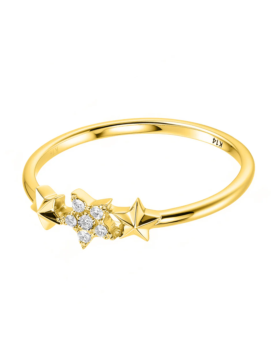 Anillo de Moda con Piedras Laterales - Image 5