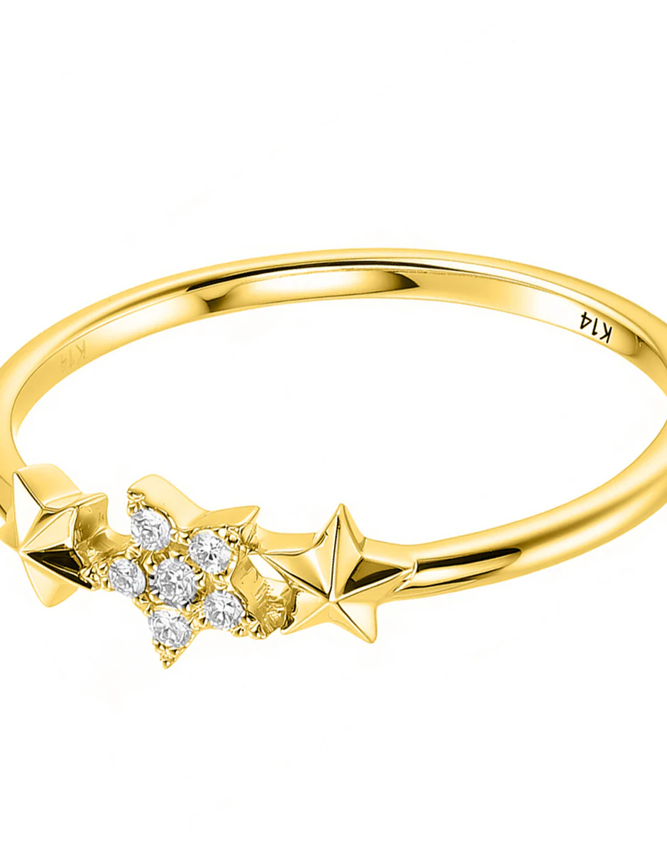 Anillo de Moda con Piedras Laterales - Image 6