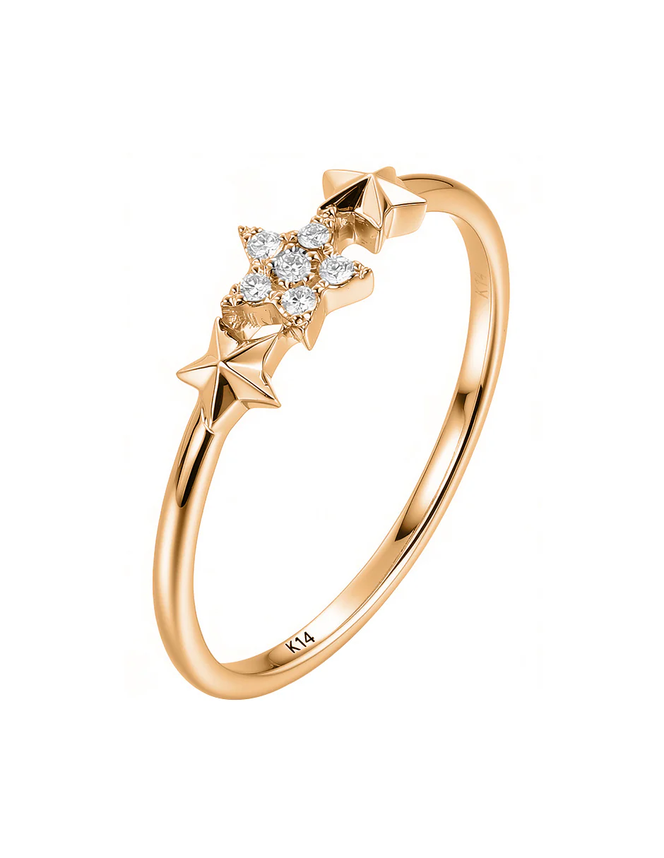 Anillo de Moda con Piedras Laterales - Image 7