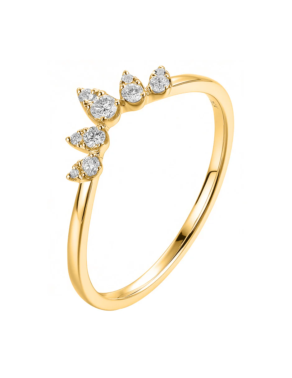 Anillo de Moda con Piedras Laterales - Image 4