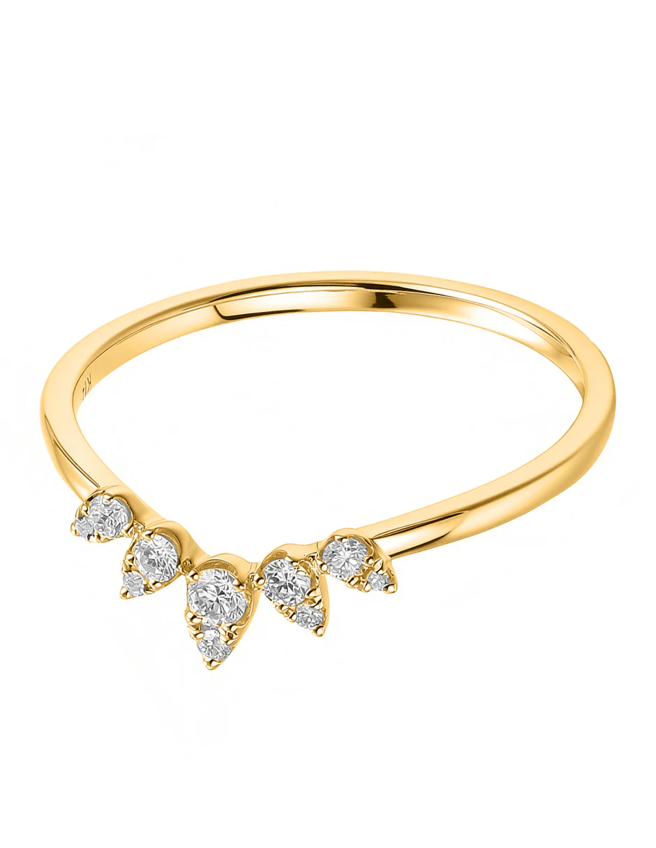 Anillo de Moda con Piedras Laterales - Image 5
