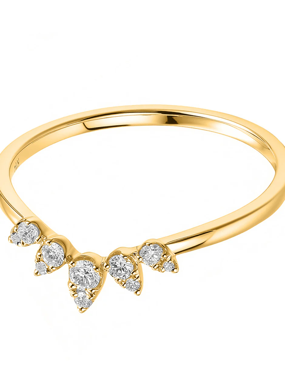 Anillo de Moda con Piedras Laterales - Image 6