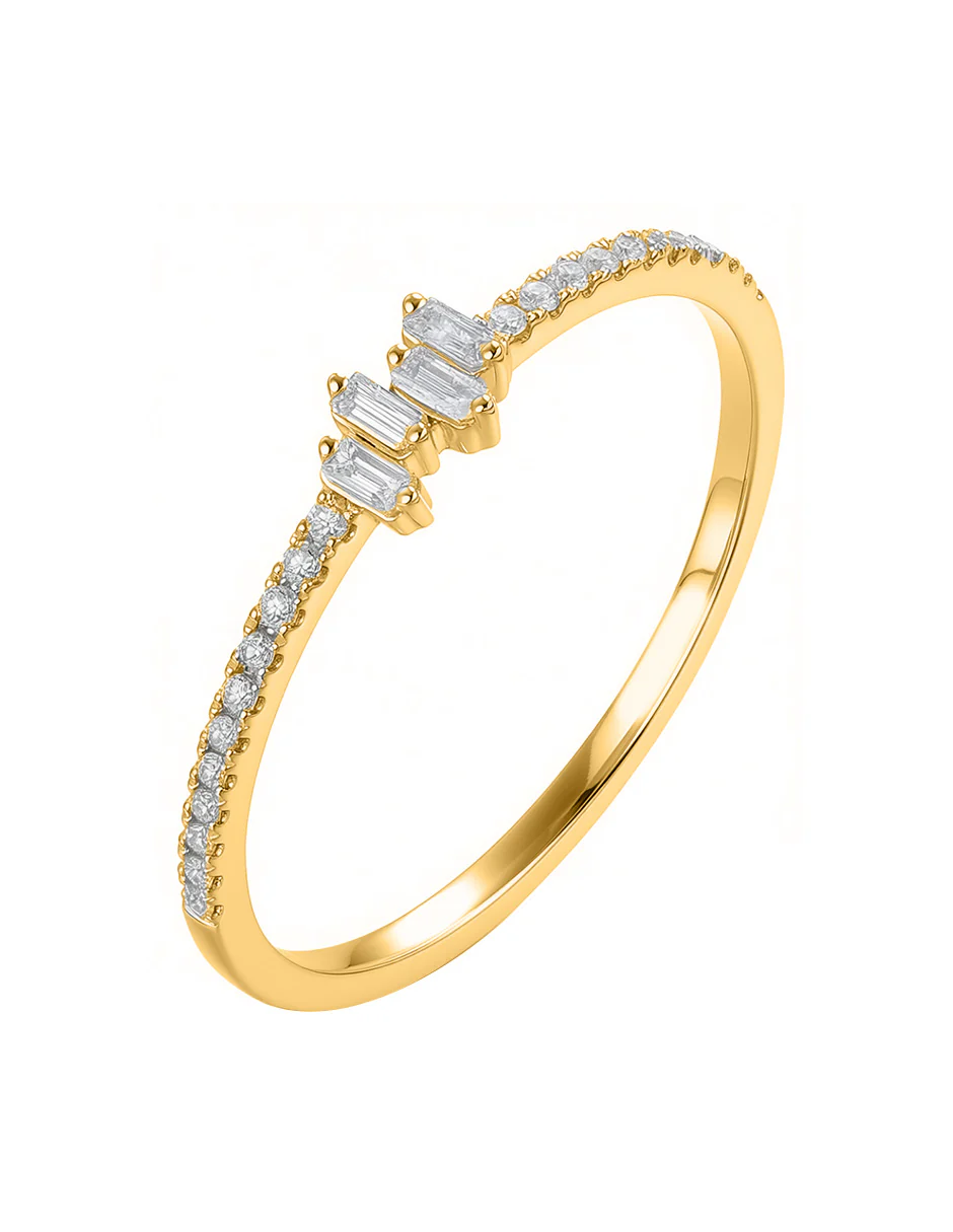 Anillo de Moda con Piedras Laterales - Image 4