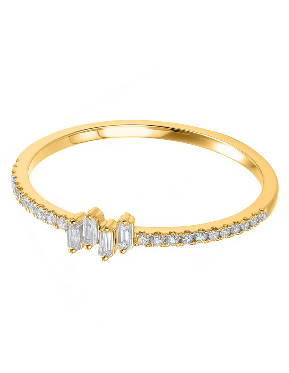 Anillo de Moda con Piedras Laterales - Image 5