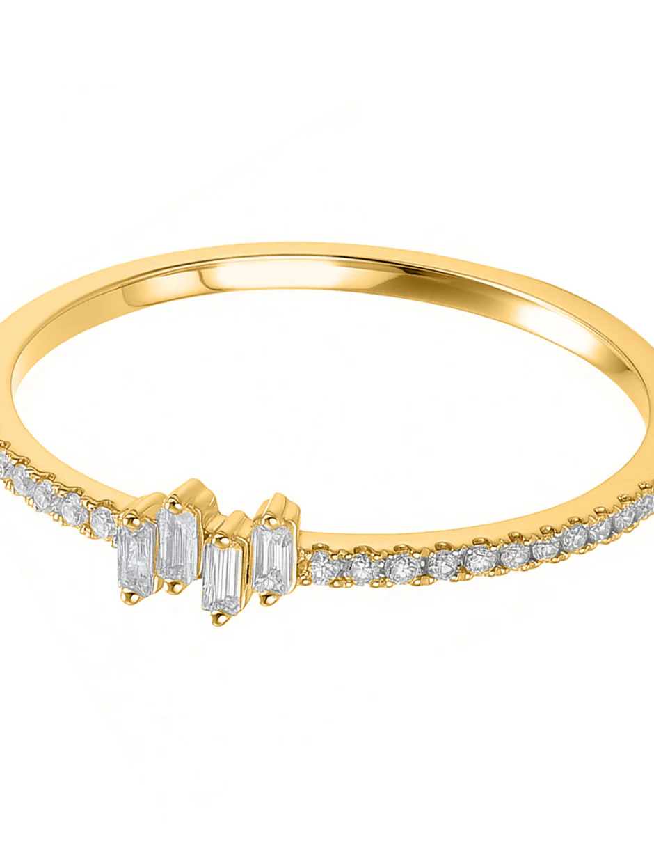 Anillo de Moda con Piedras Laterales - Image 6
