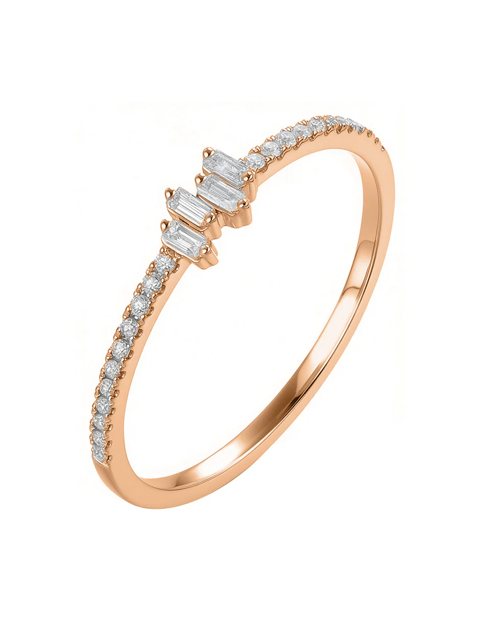 Anillo de Moda con Piedras Laterales - Image 7