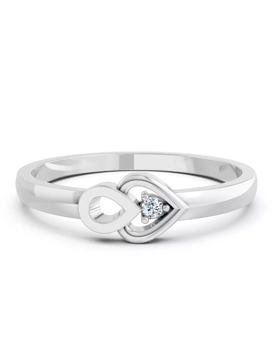Anillo de Compromiso - solitario - MIO40-RG-CZ