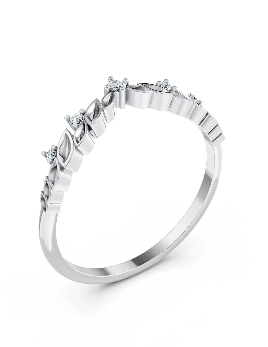 Anillo de Compromiso - piedras laterales - MIO41-RG-CZ - Image 3