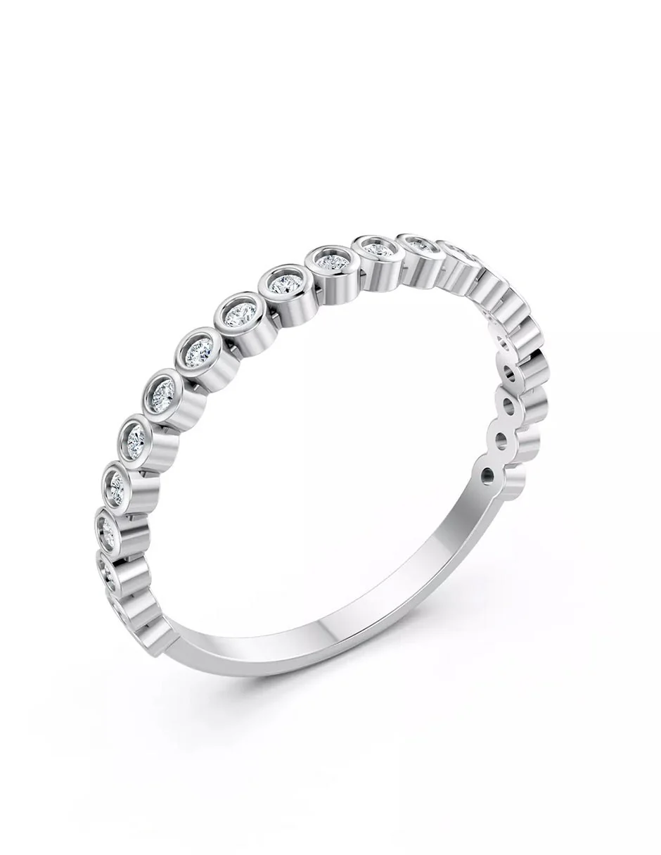 Anillo de Compromiso - piedras laterales - MIO44-RG-CZ - Image 3