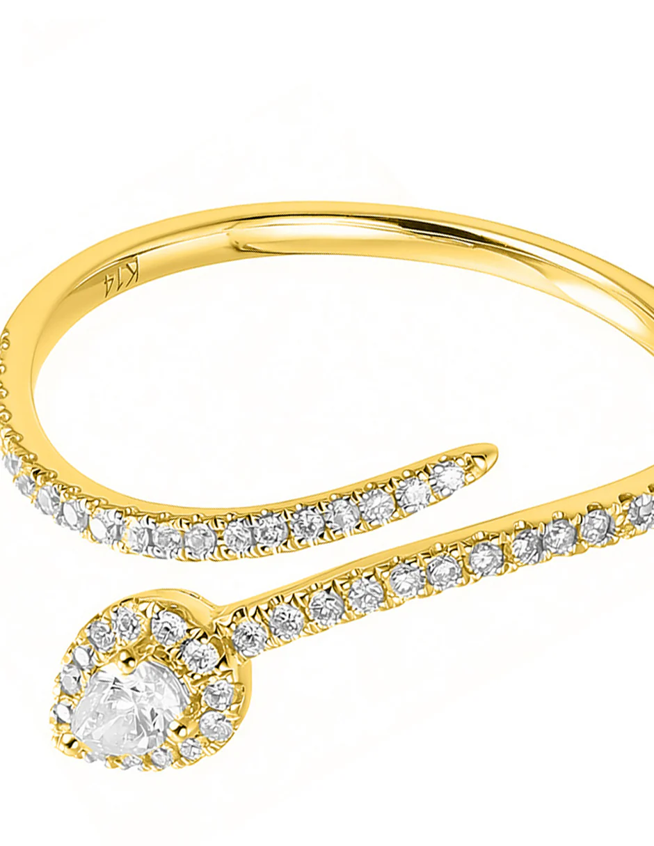 Anillo de Moda con Piedras Laterales - Image 6