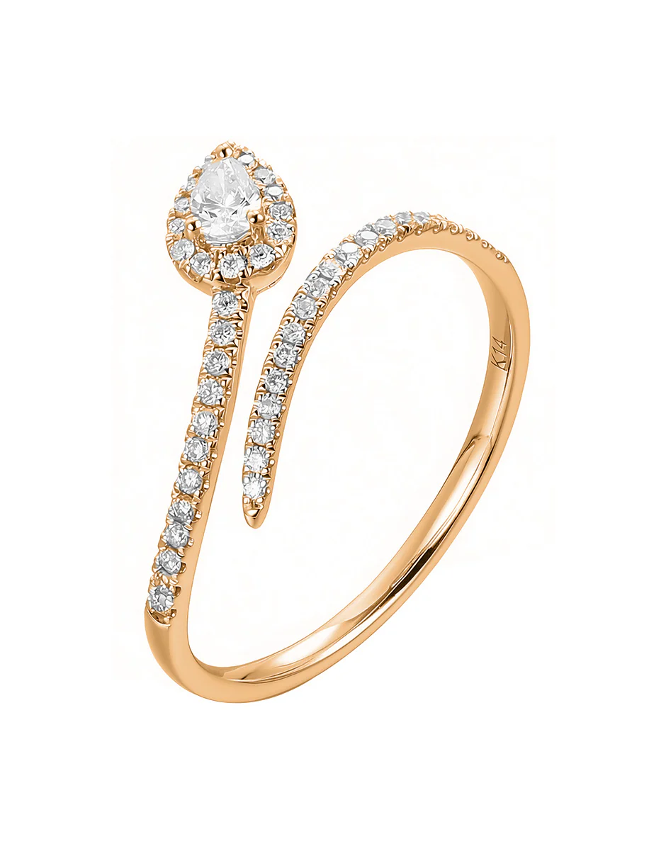 Anillo de Moda con Piedras Laterales - Image 7