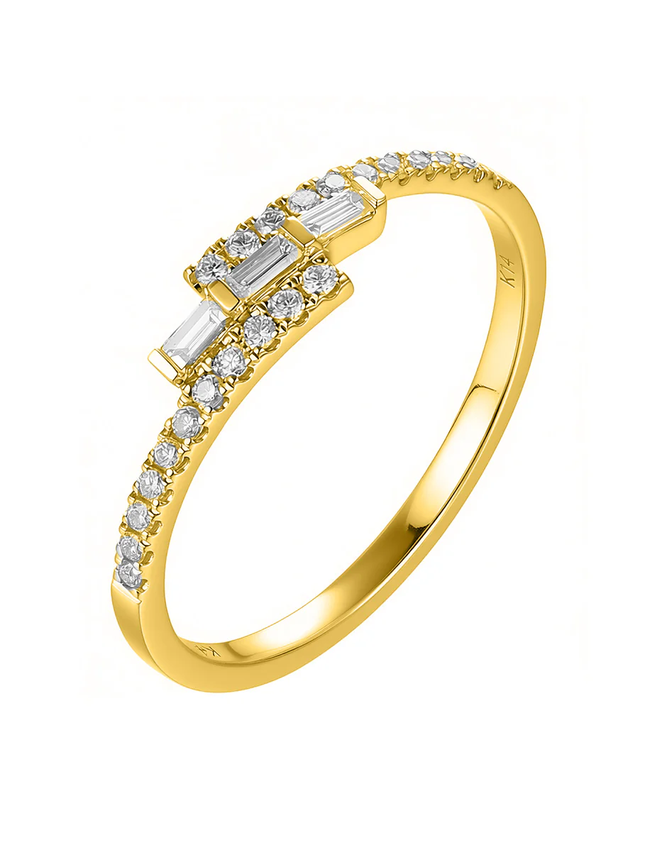 Anillo de Moda con Piedras Laterales - Image 4