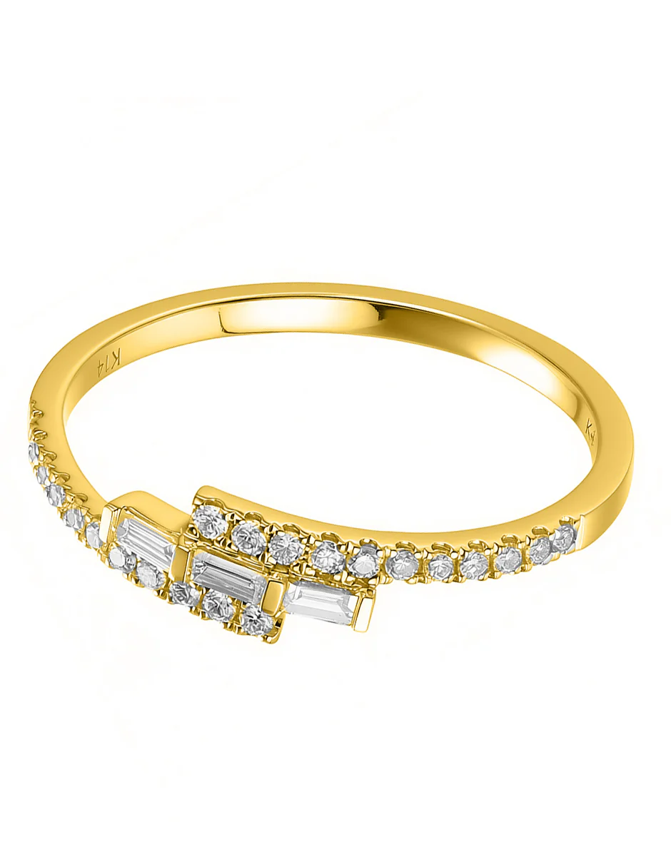 Anillo de Moda con Piedras Laterales - Image 5