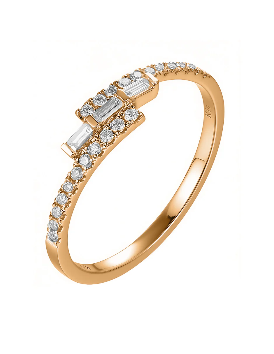 Anillo de Moda con Piedras Laterales - Image 7