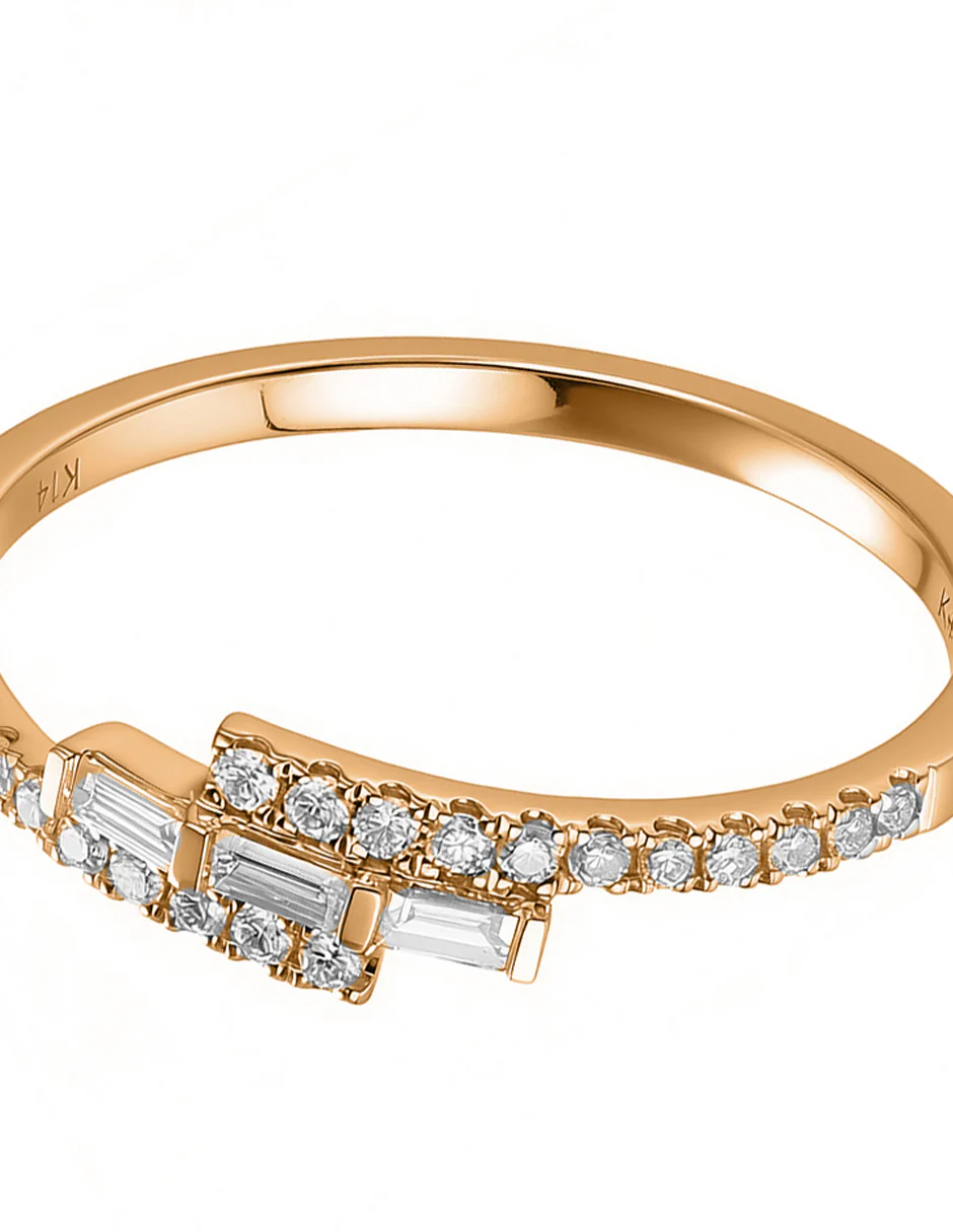 Anillo de Moda con Piedras Laterales - Image 9