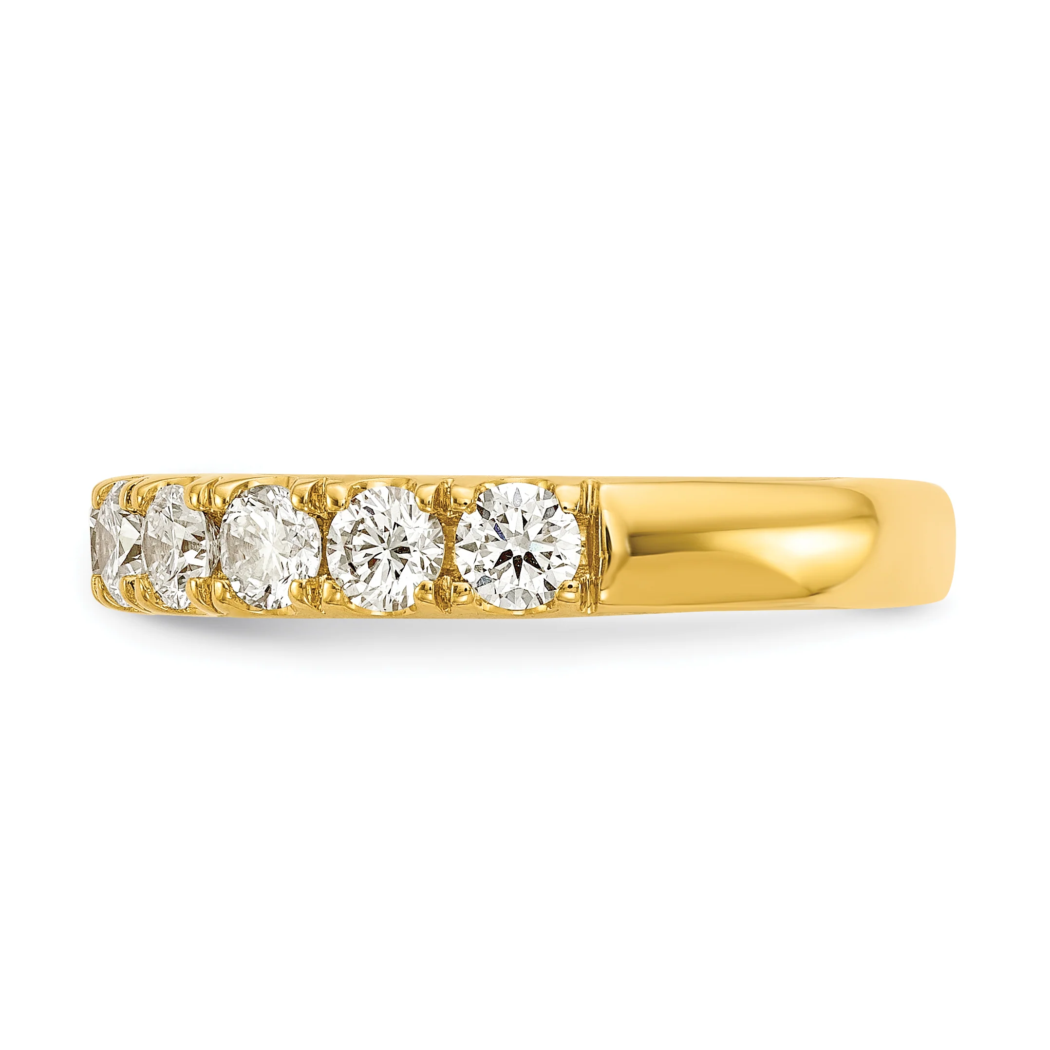 Alianza de Boda Completa con Diamantes de Laboratorio de 1 Quilate en Oro Amarillo de 14K - Image 2
