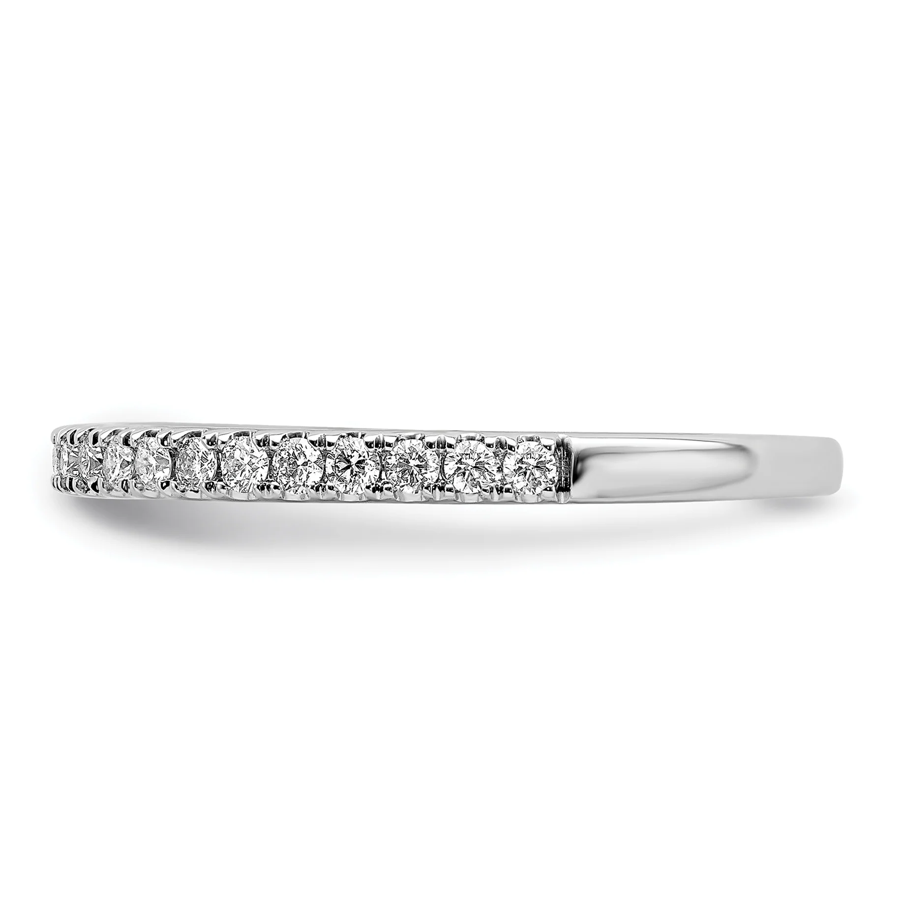 Anillo de Compromiso de Oro Blanco de 14K con 1/4 Quilate de Diamantes de Laboratorio (Talla 7) - Image 3