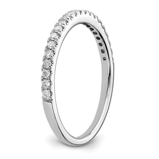 Anillo de Compromiso de Oro Blanco de 14K con 1/4 Quilate de Diamantes de Laboratorio (Talla 7) - Image 4