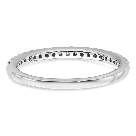 Anillo de Compromiso de Oro Blanco de 14K con 1/4 Quilate de Diamantes de Laboratorio (Talla 7) - Image 6