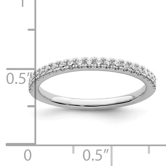 Anillo de Compromiso de Oro Blanco de 14K con 1/4 Quilate de Diamantes de Laboratorio (Talla 7) - Image 8