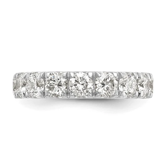 Anillo de Boda de Oro Blanco de 14K con 2 Quilates de Diamantes de Laboratorio VS+ F+ - Image 4