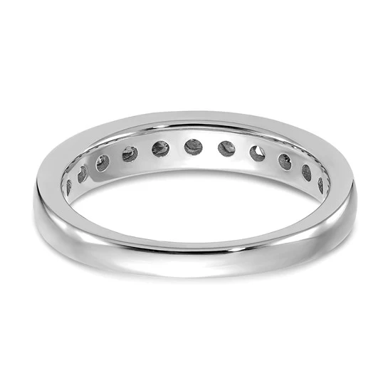 Anillo de Oro Blanco de 14k con Diamantes de Laboratorio de 3/4 Quilate, Pureza VS/SI+ y Color G+ con Engaste de Canal Completo - Image 5