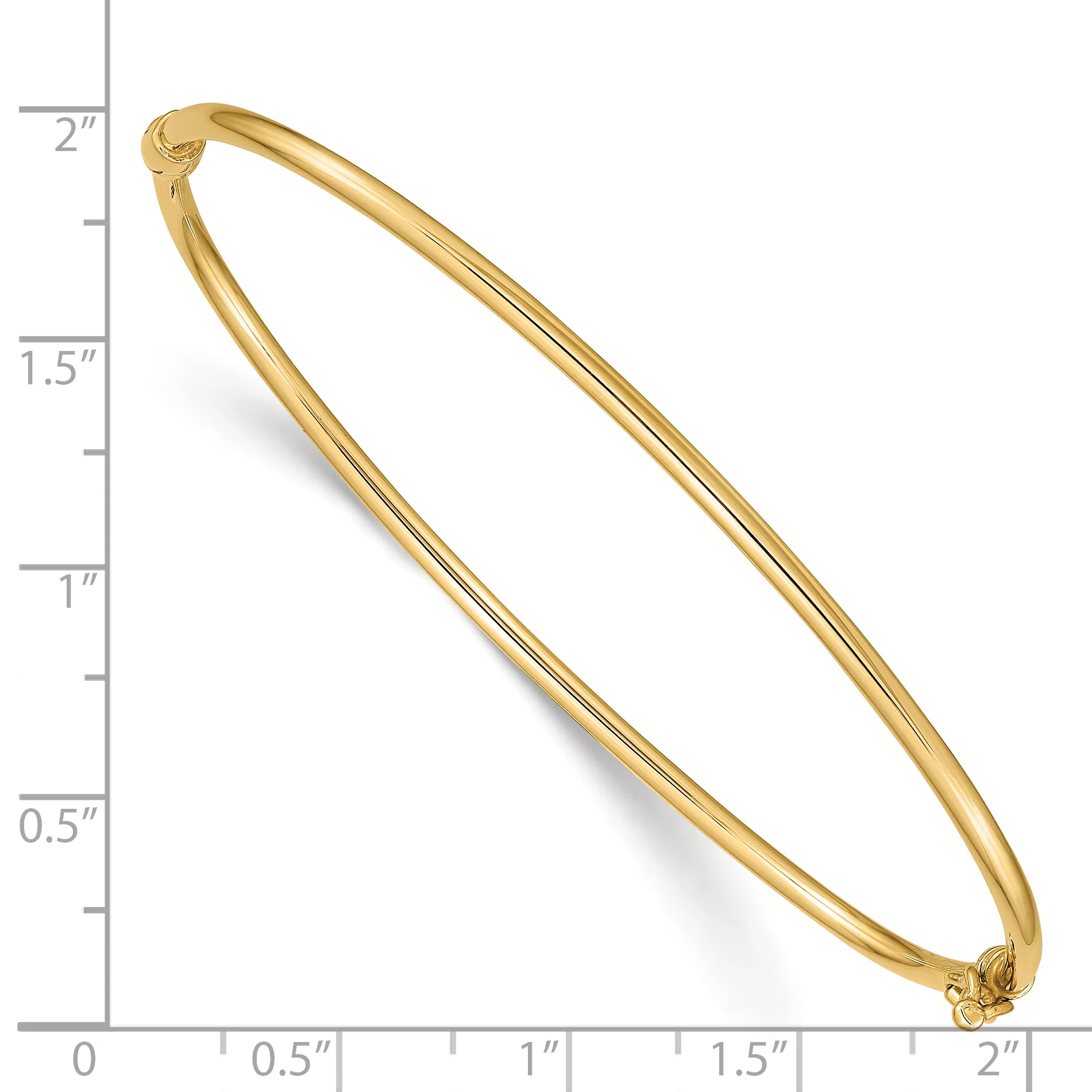 Brazalete Bangle 14K con Bisagra - Image 3