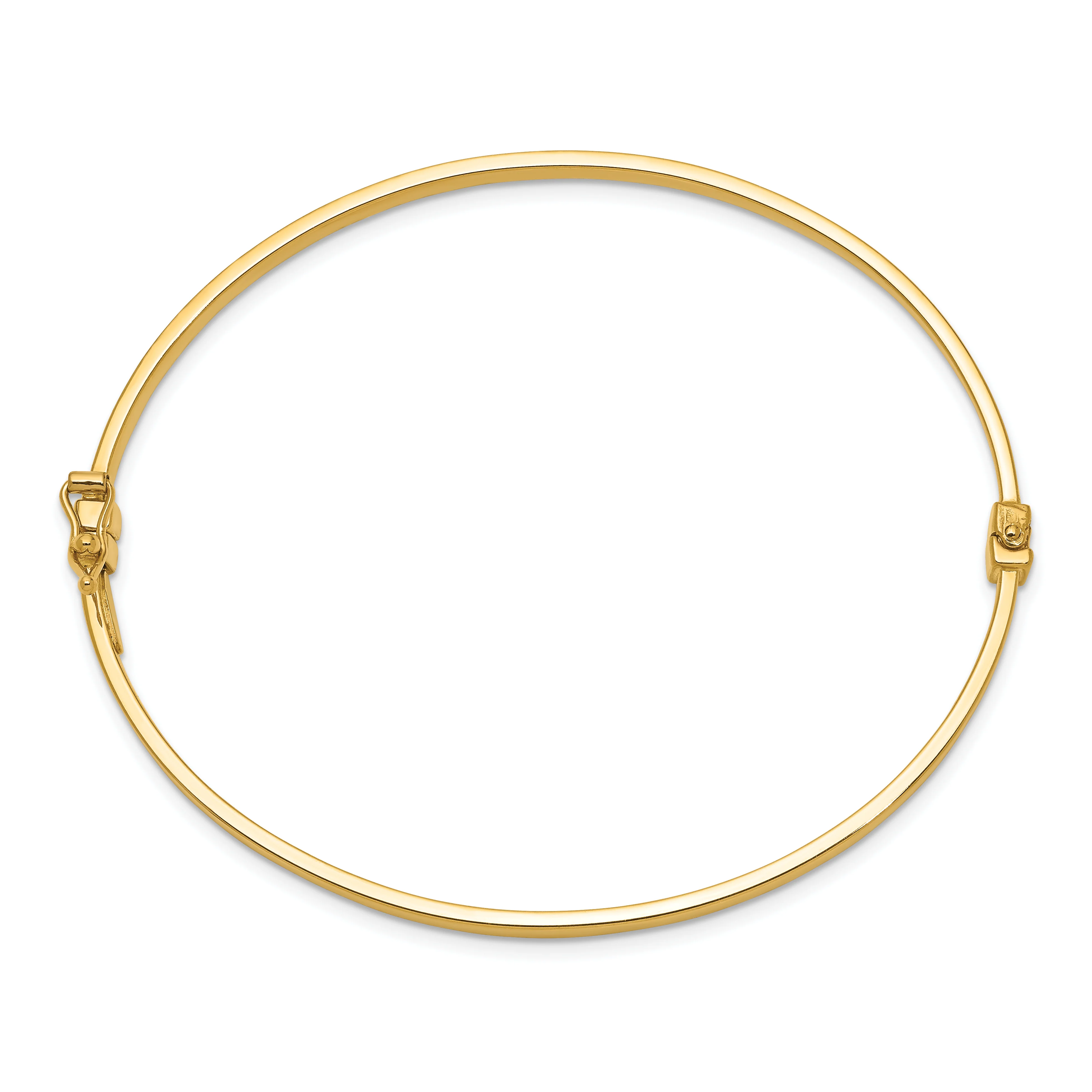 Brazalete Bangle Hingido Pulido 14K - Image 2