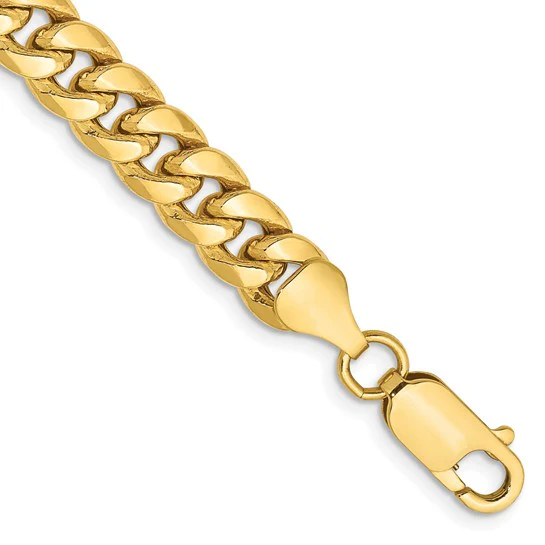 Pulsera Miami Cubana Semi-Sólida de 10k de 6.75mm - Image 6