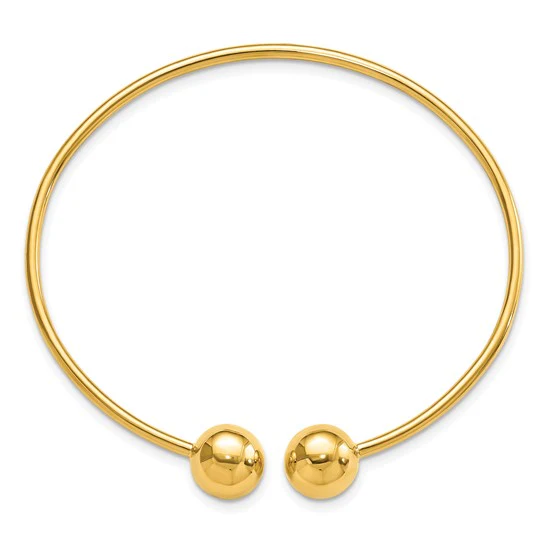 Brazalete Flexible Pulido de 14K - Image 2