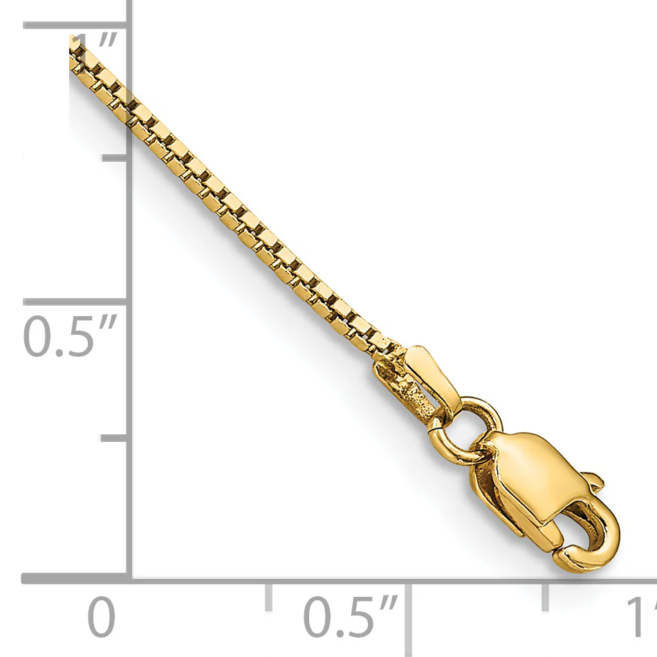 Pulsera de Oro Amarillo de 14k de 8 pulgadas y 0.95mm con Cierre de Langosta - Image 4