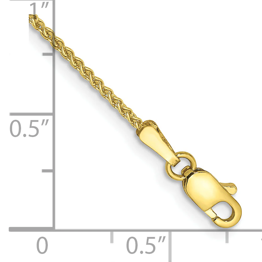 Pulsera Spiga de Oro Amarillo de 10k de 7 pulgadas y 1.25 mm - Image 2