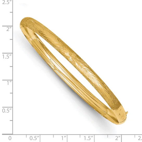 Brazalete Bangle con Corte Láser 14K - Image 3