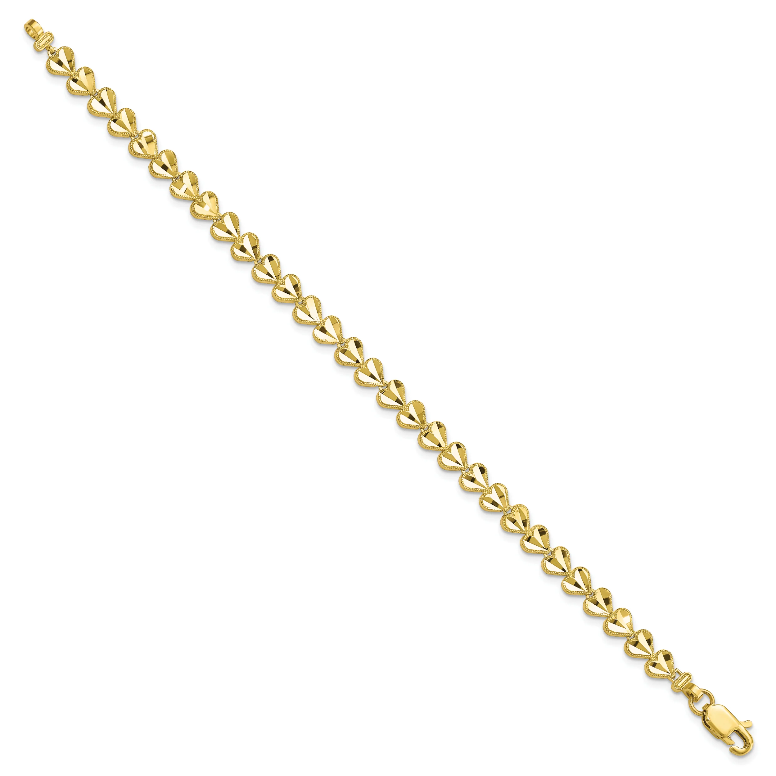 Pulsera con Corazón en Oro de 10k - Image 2