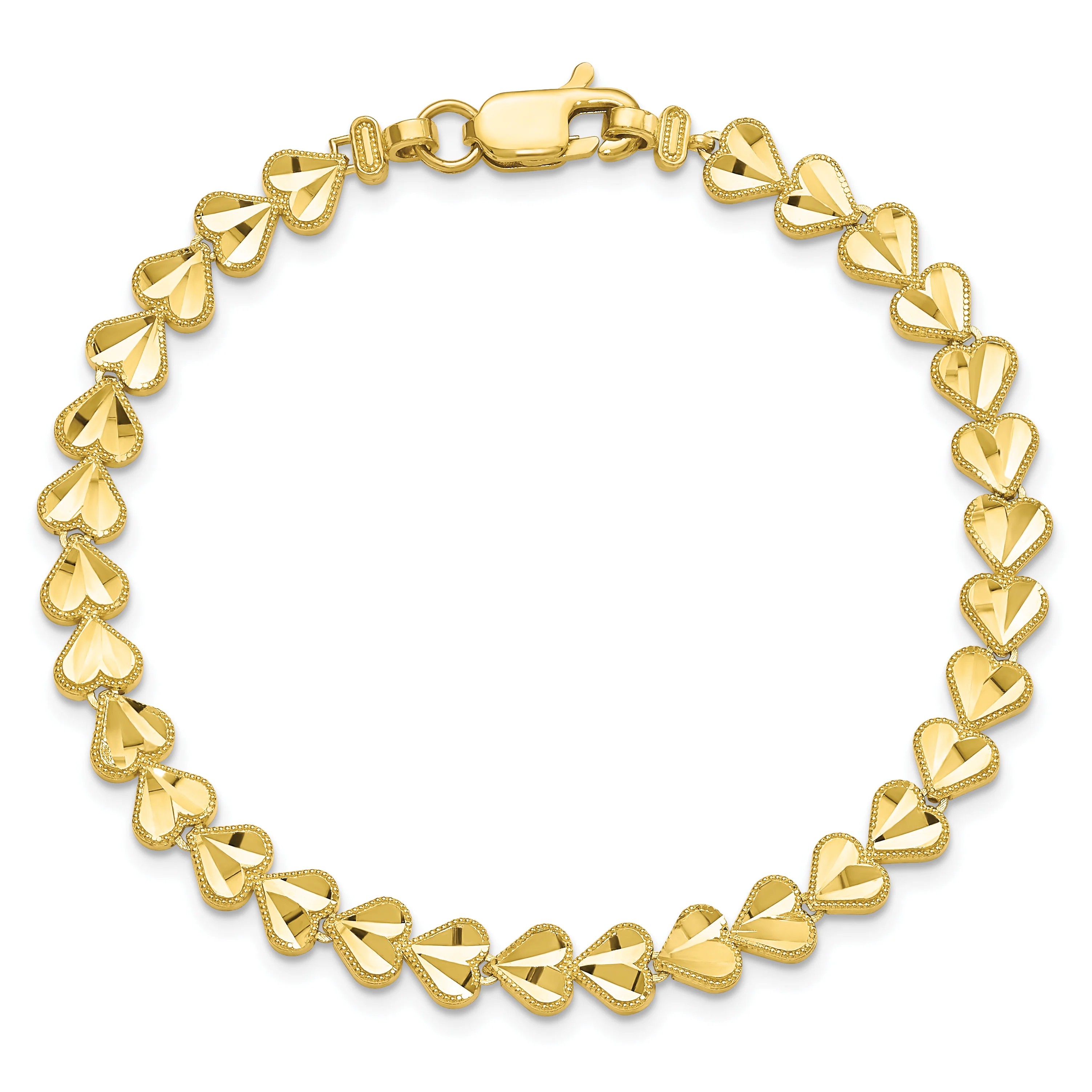 Pulsera con Corazón en Oro de 10k - Image 3