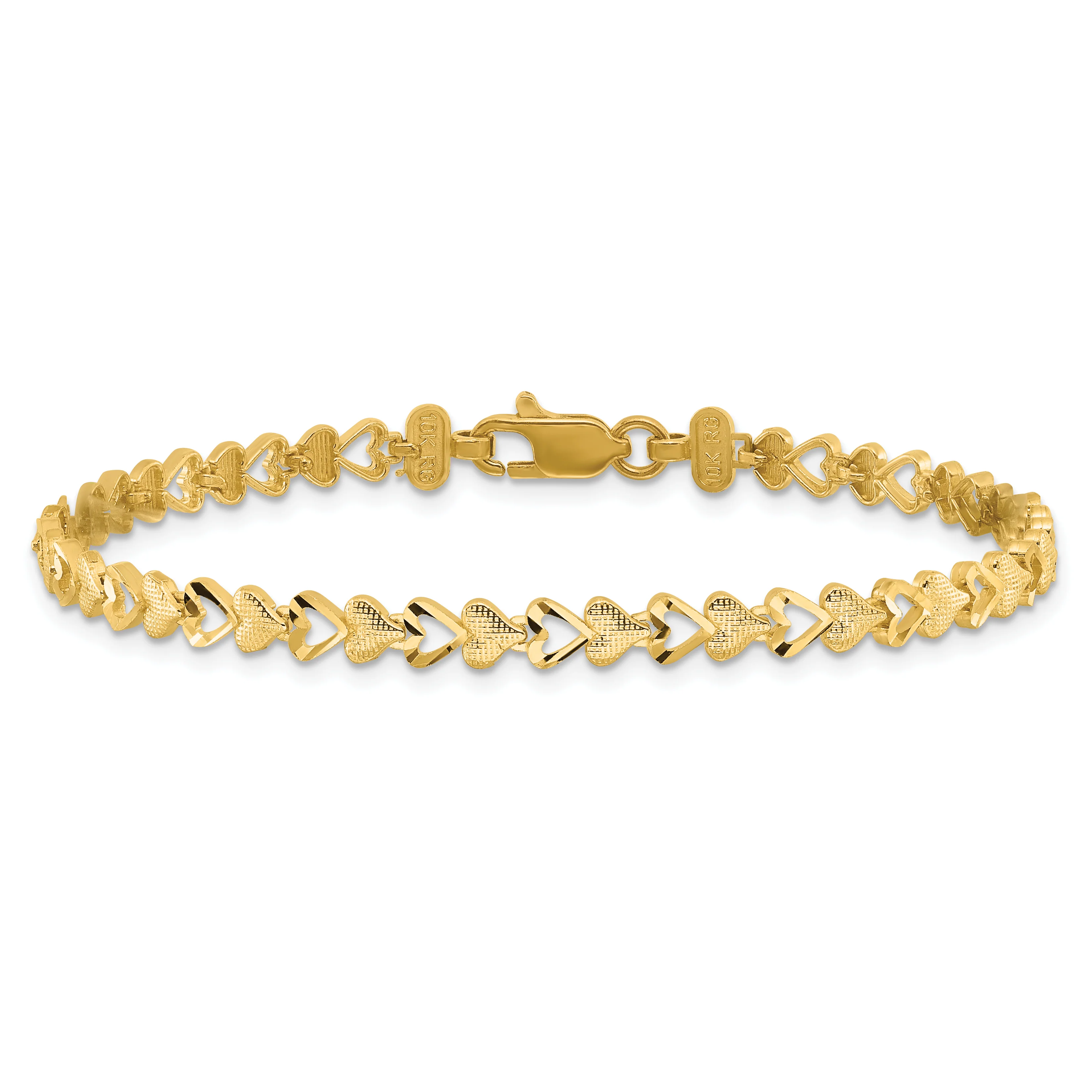 Pulsera de Corazón de Oro de 10K - Image 3