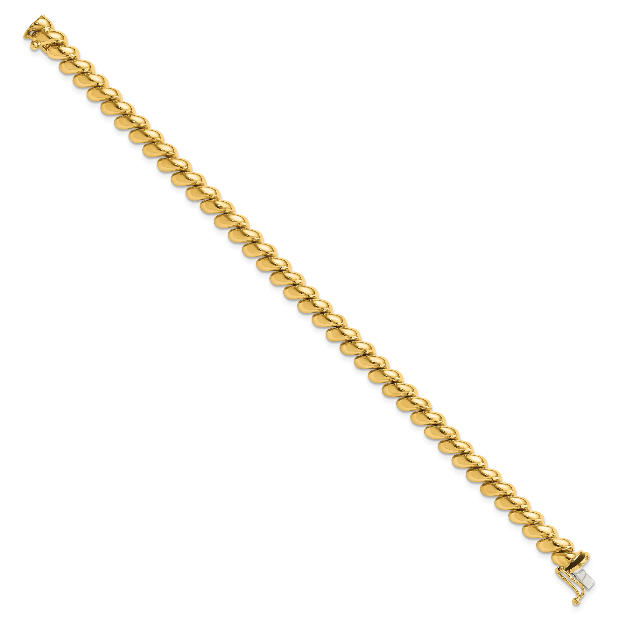 Brazalete San Marco en Oro Amarillo de 14K - Image 2