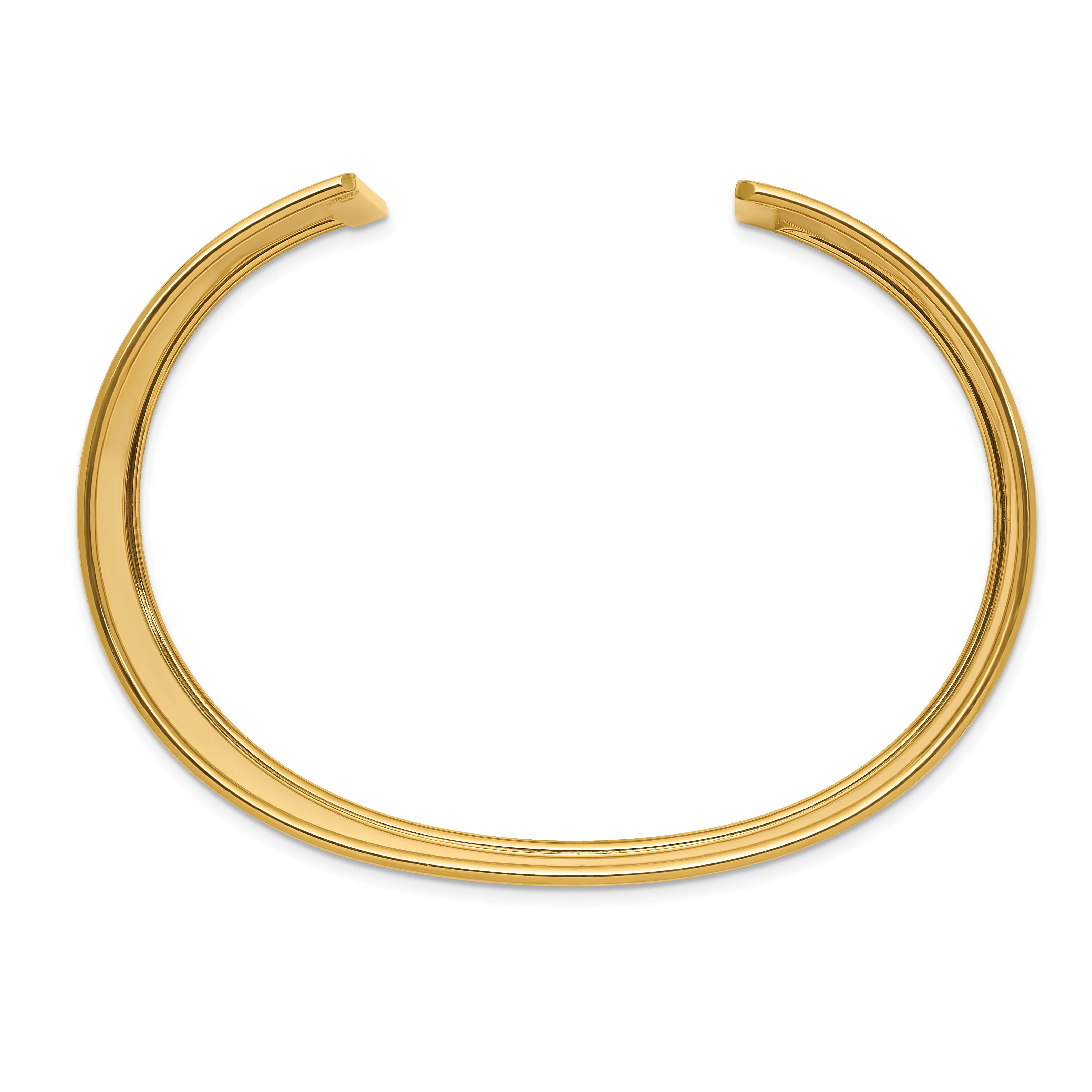 Brazalete Cuff en Oro Amarillo de 14K Pulido (37mm) - Image 2