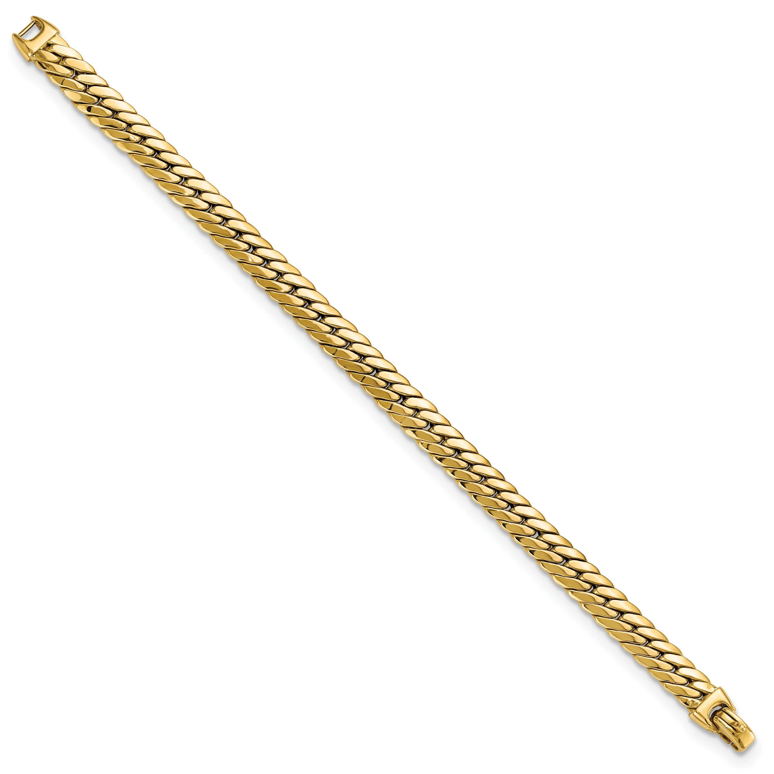 Pulsera 14K de Cadena Grande Tipo Serpiente - Image 2