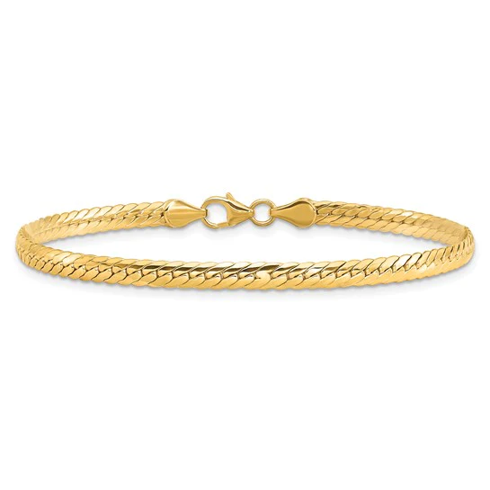 Pulsera 14K de Oro Amarillo con Enlaces - Image 4