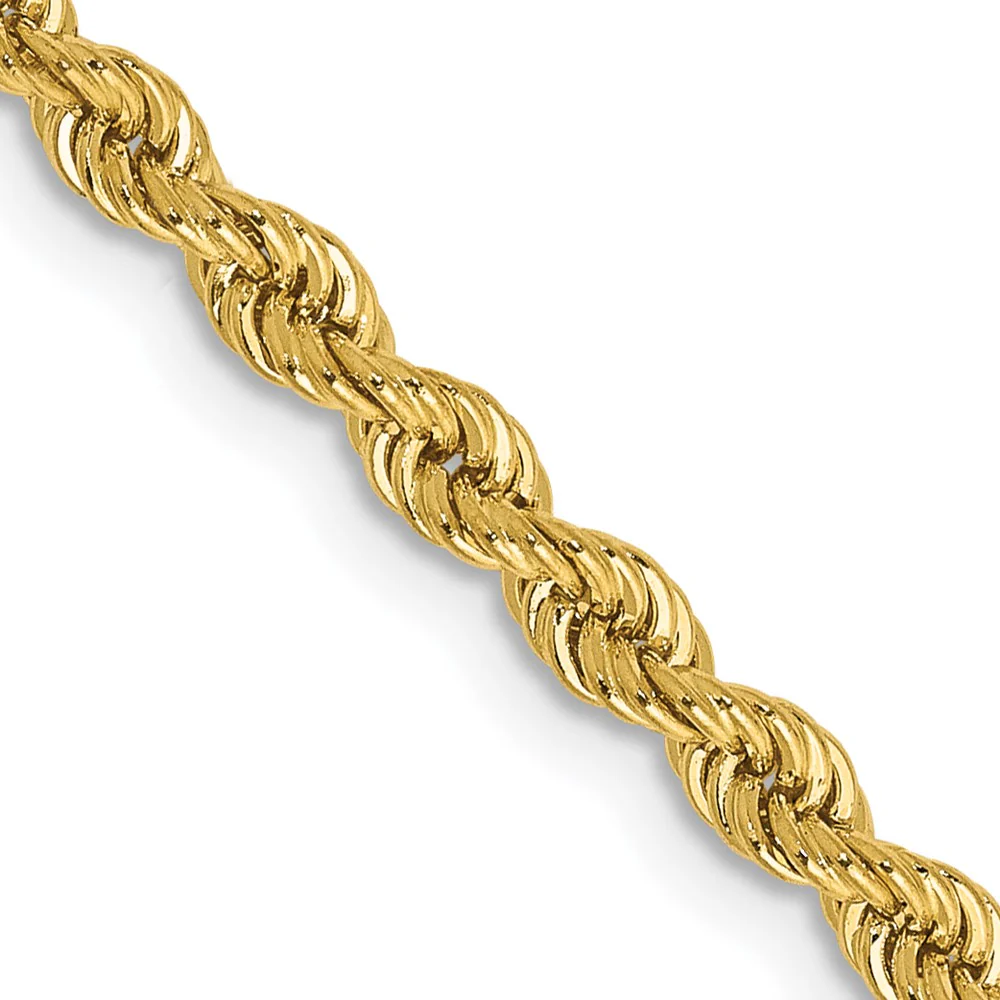 Cadena de Oro Amarillo de 14K – Tipo Soga de 2.75 mm con Broche Langosta - Image 2