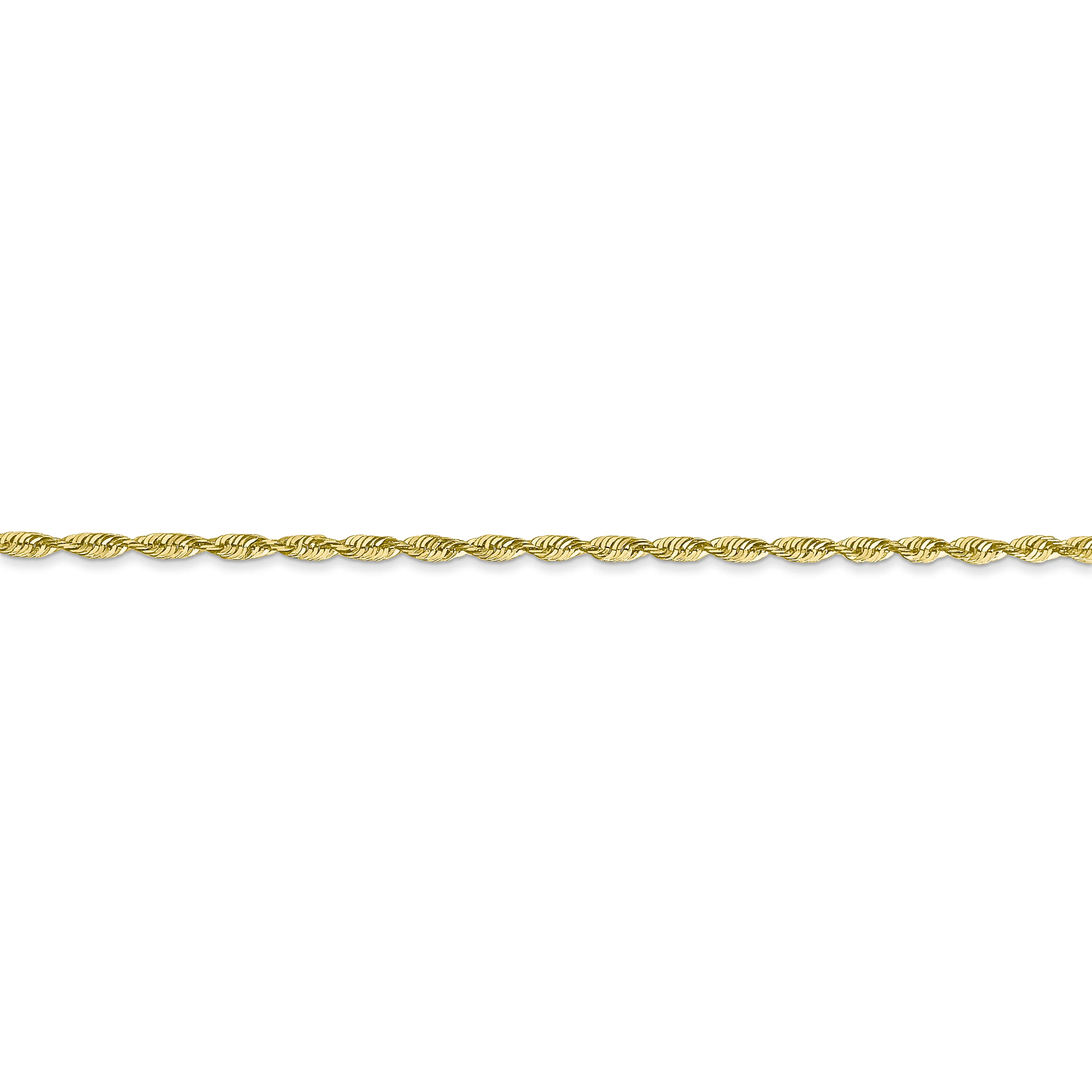 Cadena Extra Ligera de Cuerda D/C de 1.8 mm en Oro Amarillo de 10k - Image 3