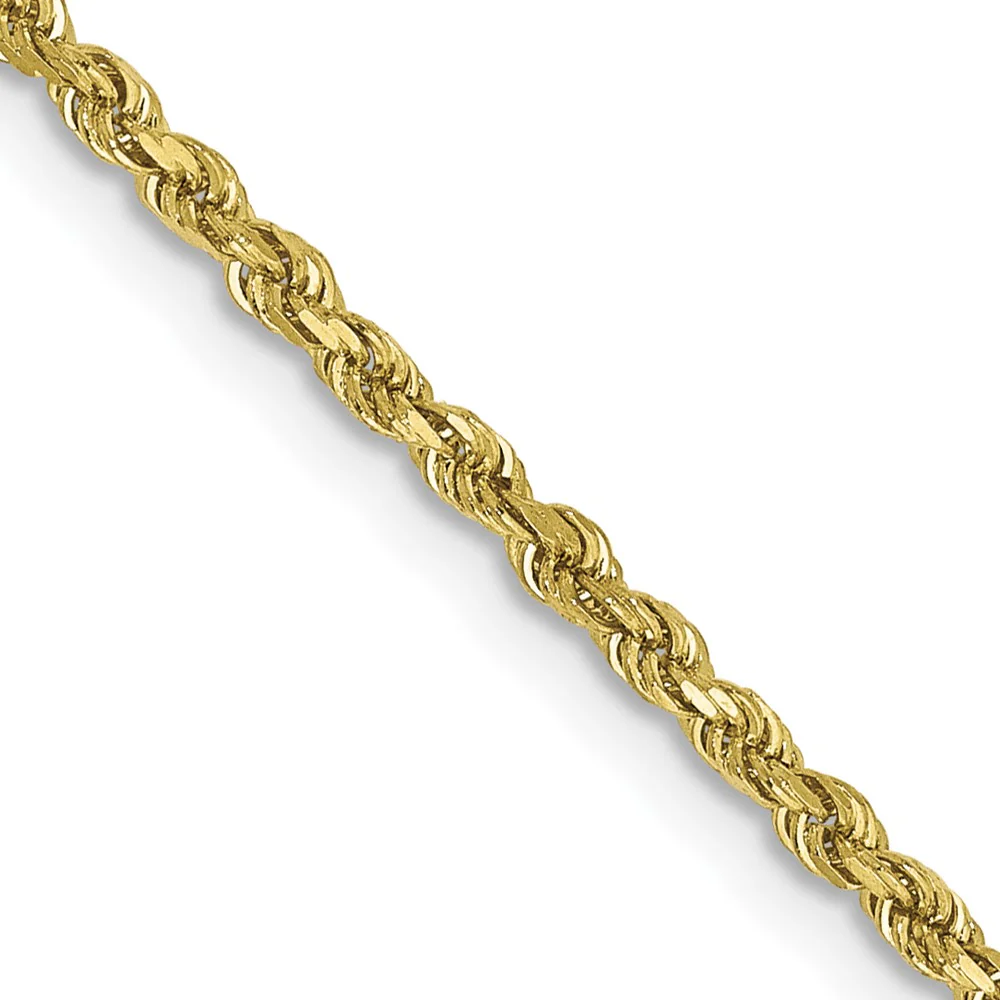 Cadena de Cuerda D/C de Oro Amarillo de 10K, 1.75 mm - Image 2