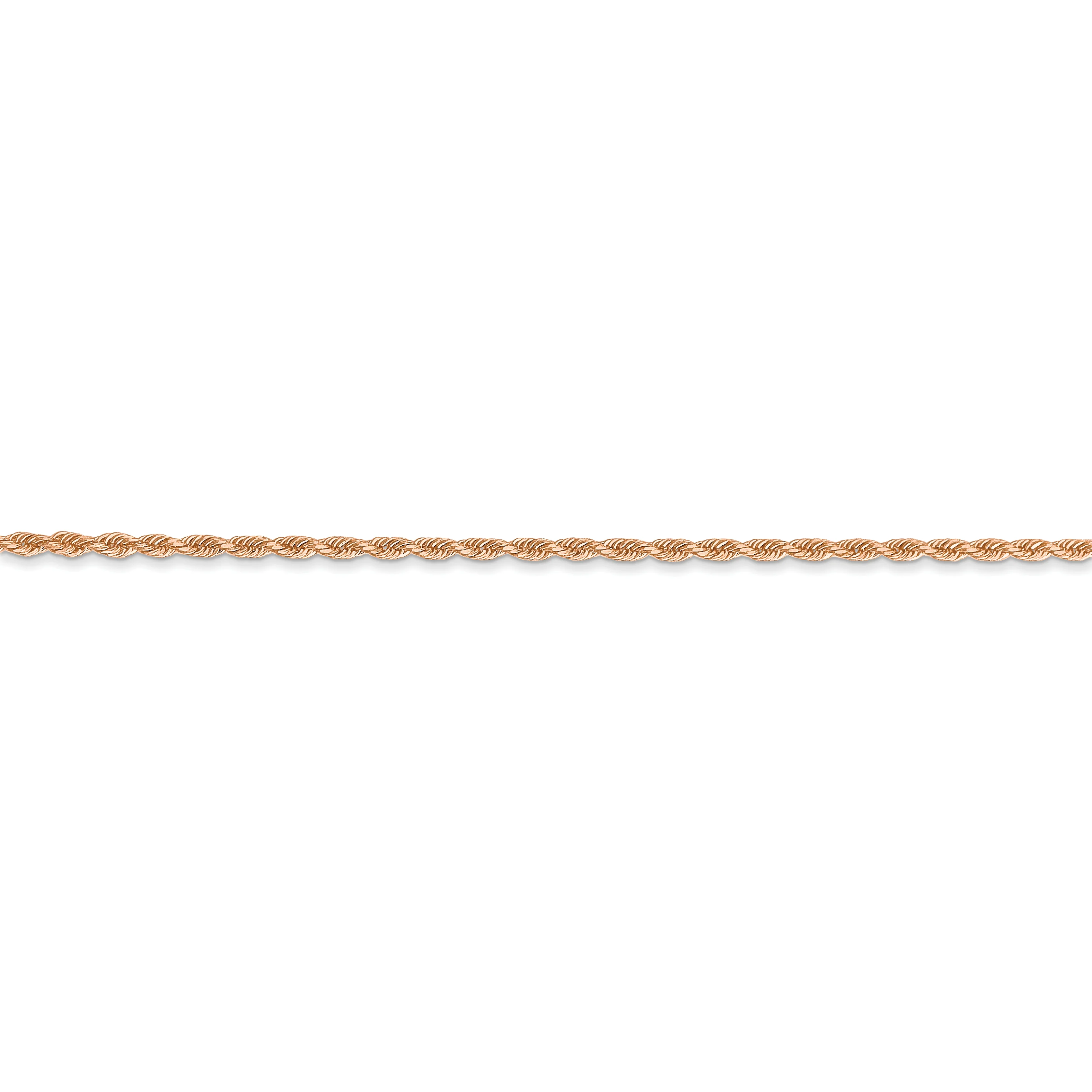 Cadena de Oro Rosa de 14K de 24 Pulgadas y 1.5 mm con Corte de Diamante y Cierre de Langosta - Image 3