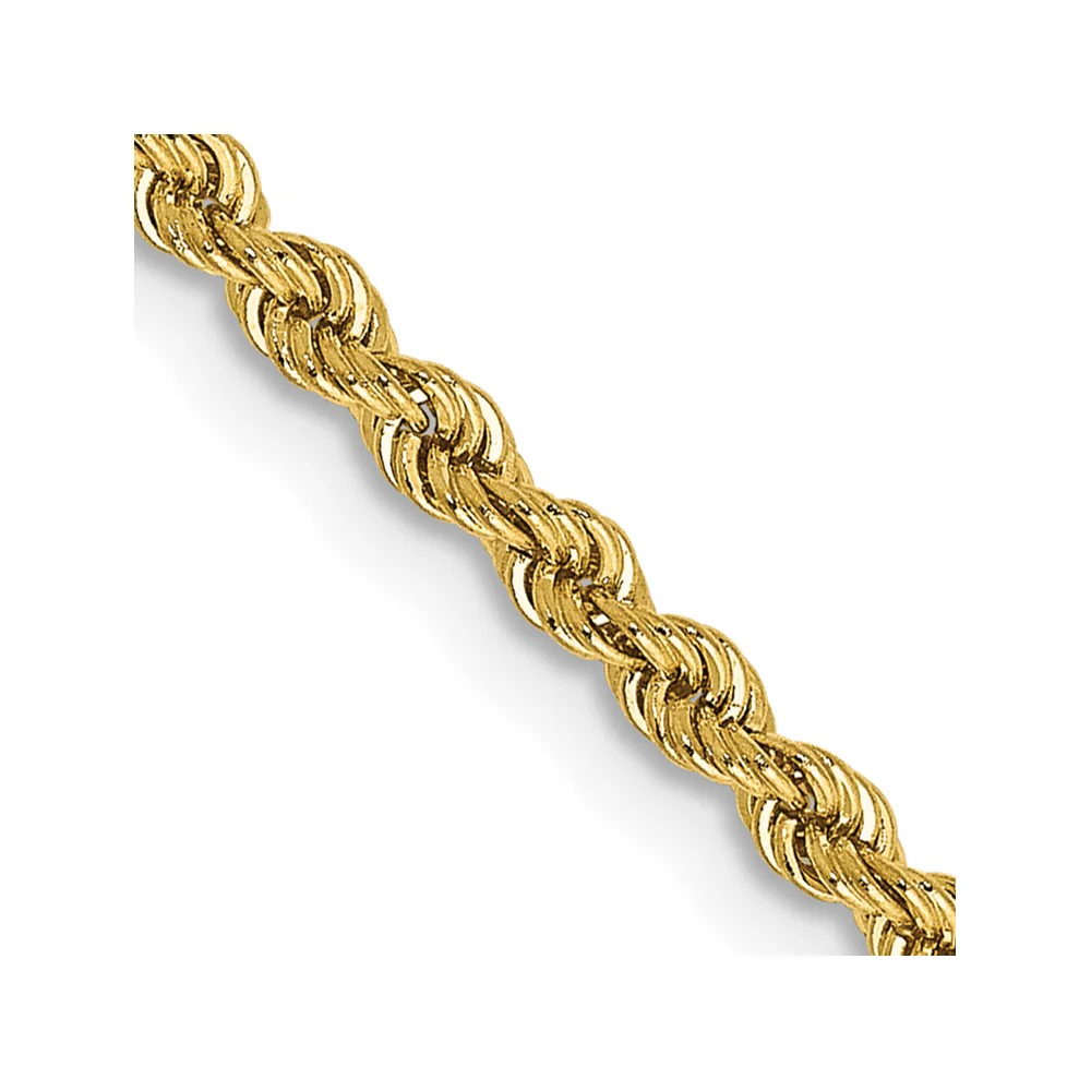 Cadena Rope Regular de 14K, 16 pulgadas, 2.25 mm con Cierre de Langosta - Image 2